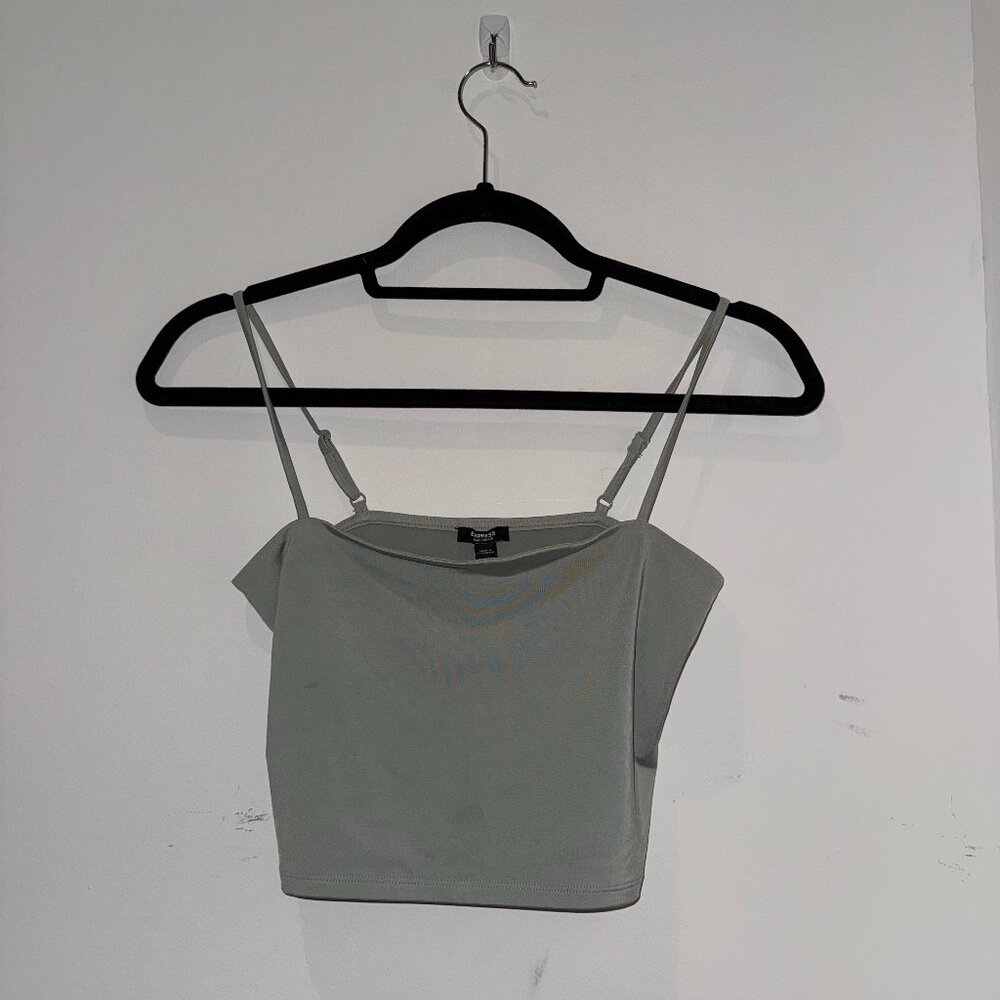 Sage green Express tank top